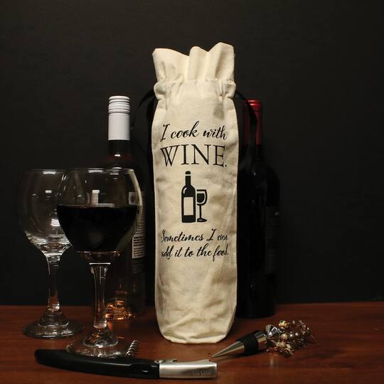 Personality Case™ Cooking Canvas Wine Bag